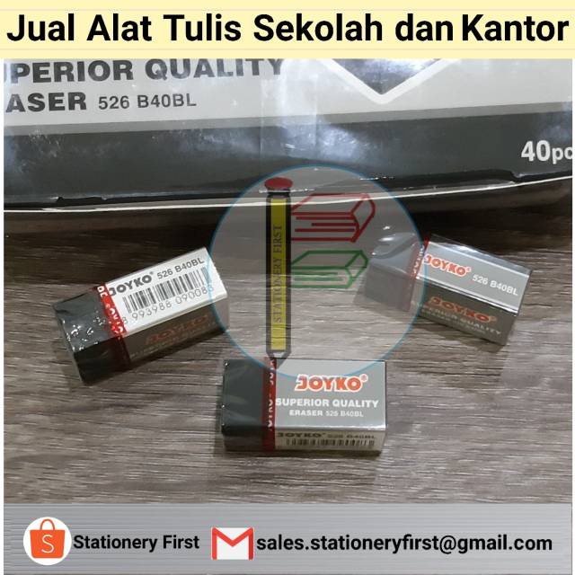 Penghapus Eraser Joyko  kecil B40P / B40BL