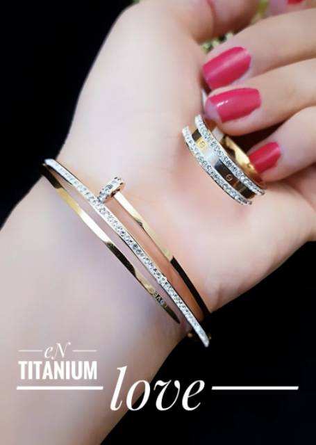 Titanium set perhiasan 1157k