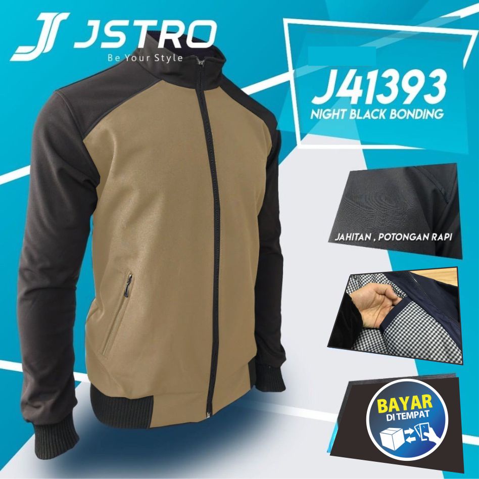 TERLARIS !! COD Jaket Motor Kombinasi Bahan Parasut WindProof Desain SlimFit