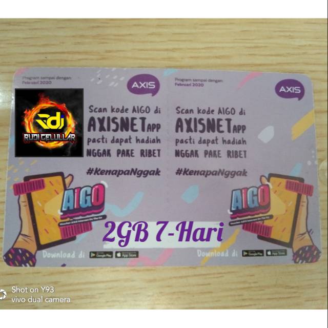 Voucher Axis Aigo 2GB 7-Hari
