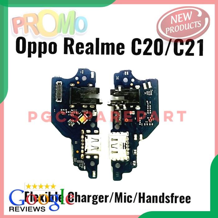 SPAREPART HP ORIGINAL FLEXIBLE CONNECTOR CHARGER MIC HANDSFRE OPPO REALME C20 C21 TERLENGKAP