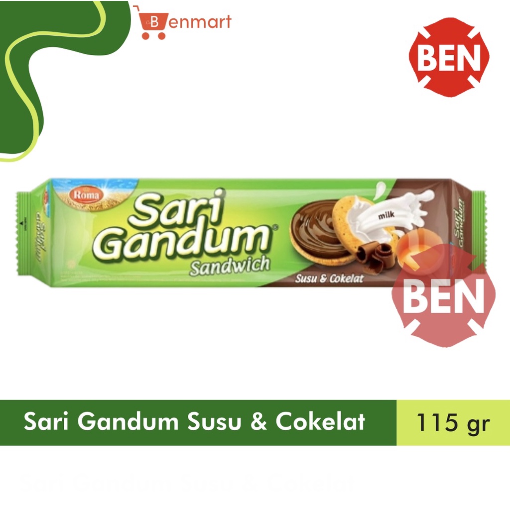 

ROMA BISKUIT SARI GANDUM RASA COKLAT 115g 115gr 115 g gr gram - Susu Cokelat Dus Pak Lusin Pcs