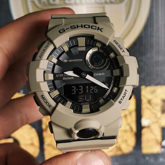 Jam Tangan Pria Casio G-Shock GBA-800 UC Cream Khaki G-Squad Ori BM