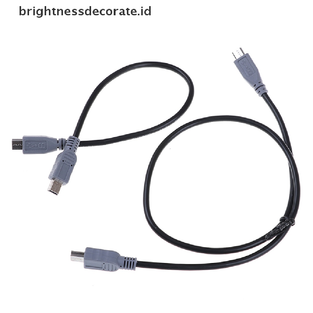 [birth] 1PC micro usb male to mini usb male adapter converter data cable line 25/50cm [ID]