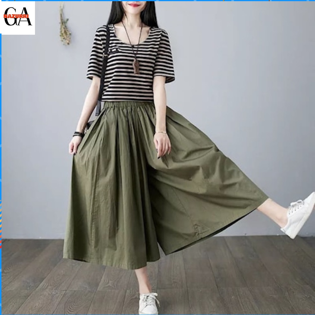 Celana Rok androk Pants Bawahan Panjang Wanita Korea Import Premium Korean Style Fashion Muslim Musl