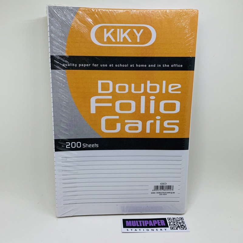 

Kertas Double Folio Bergaris Sinar Dunia Dan Kiky Per Pack Isi 200 Lembar