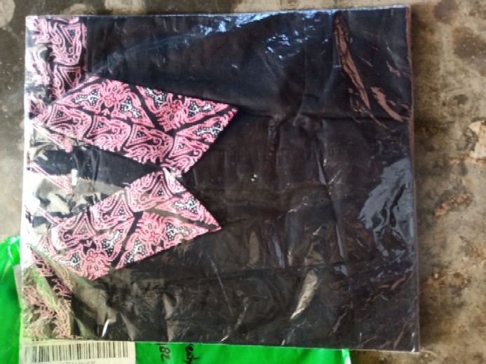 Risna Batik Hrb026 Kenongo Hem Kemeja Batik Pria Lengan Pendek Katun 