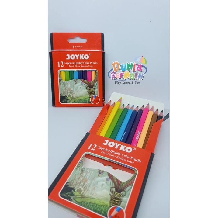 

Pensil Warna Joyko 1 Set isi 12 Warna