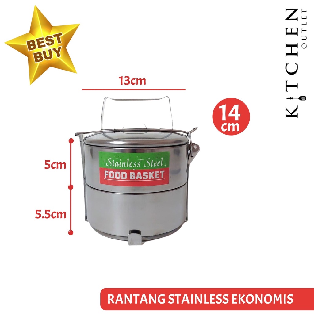 Rantang Stainless Steel Susun 2