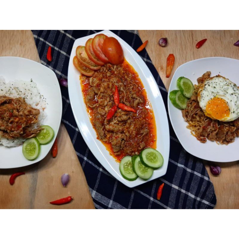 

slice beef balado/daging balado/slice beef