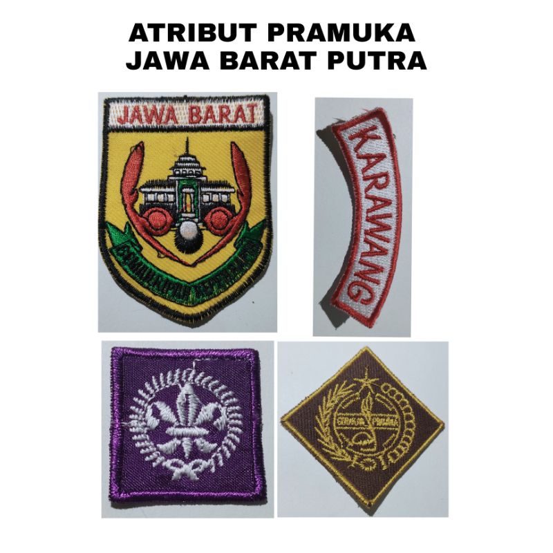Badge Atribut Pramuka Wilayah Jawa Barat Putra