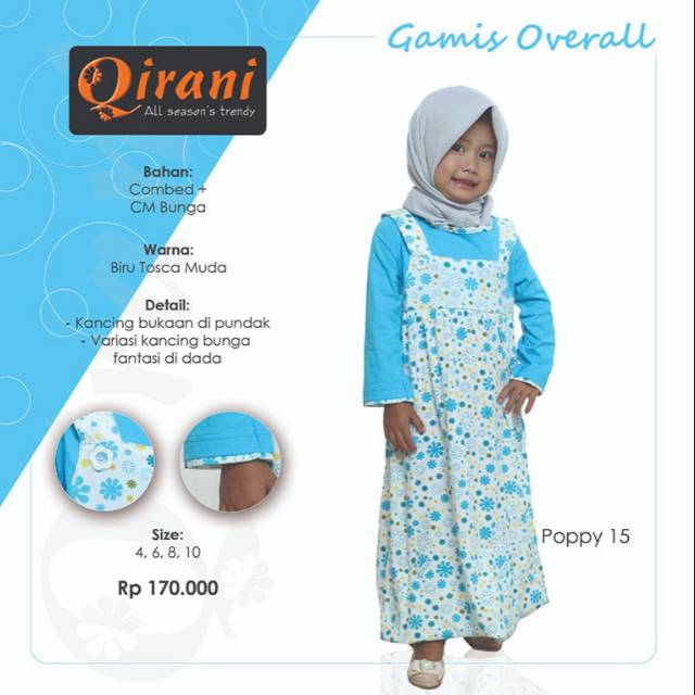 Gamis anak QIRANI KIDS POPPY 15