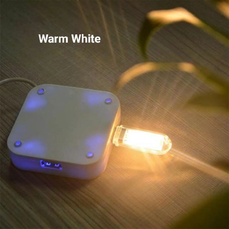 Led usb 3 mata led lampu malam lampu darurat lampu camping