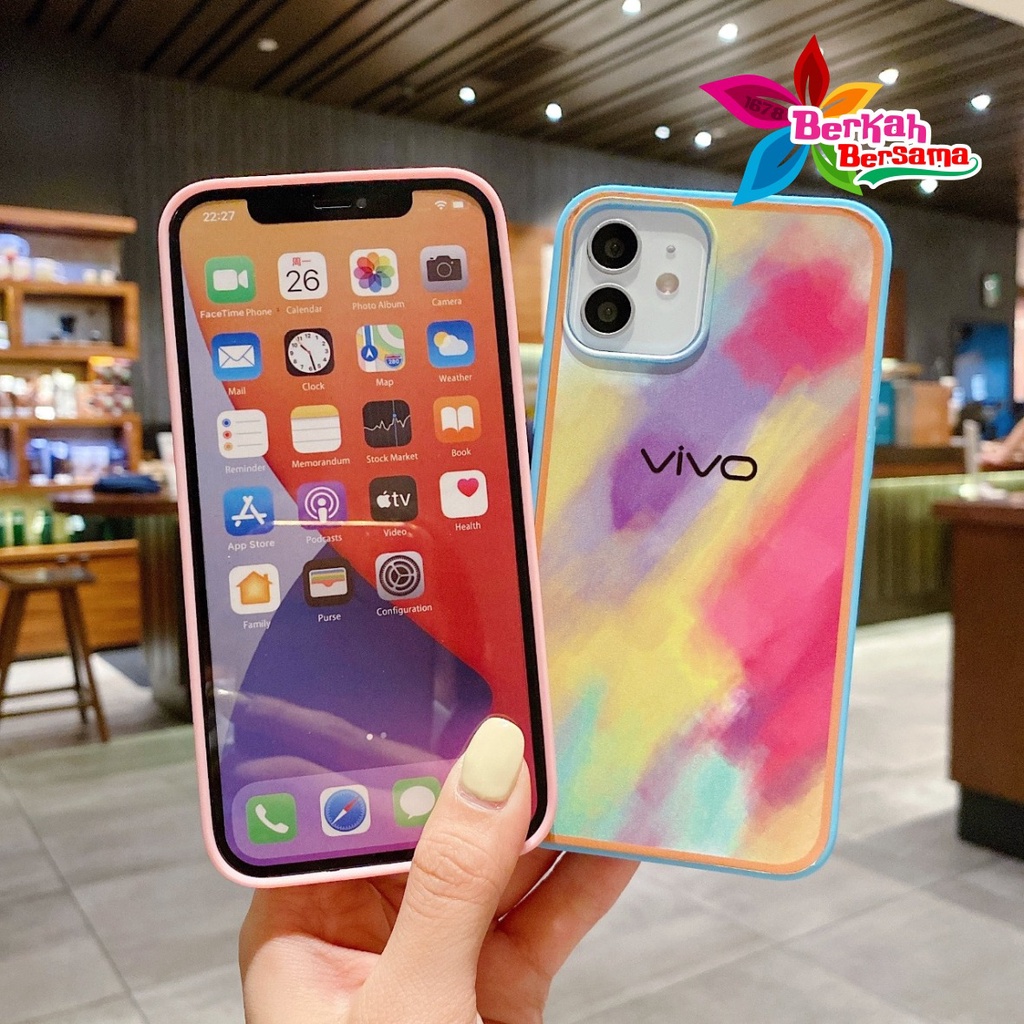 SS044 SOFTCASE RAINBOW VIVO Y12 Y15 Y17 Y20 Y20S Y12S Y30 Y50 Y30I Y51 Y91 Y93 Y95 Y91C Y1S V5 Y67 Y66 BB5660