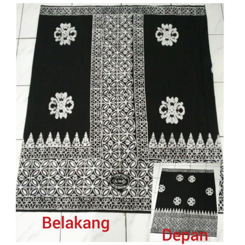 SARUNG BATIK PRIA DEWASA MOTIF WARNA HITAM PUTIH COKLAT BATIK CAP PEKALONGAN ALAT SHOLAT KATUN CANDI