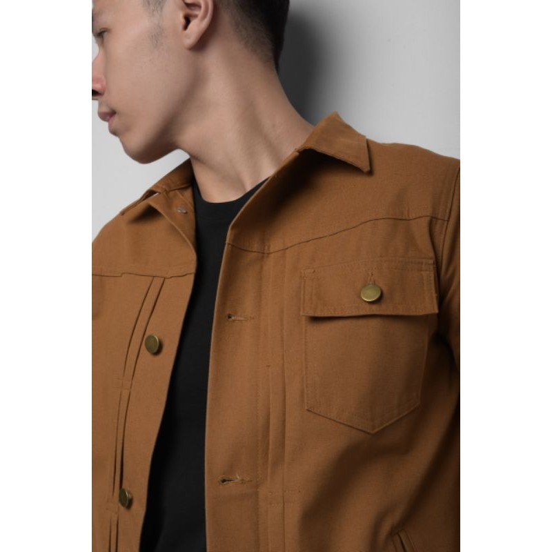 Trucker Jacket Light Brown Male.id