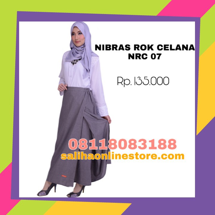 Rokcel Rok Celana Rocela Polos Bahan Supernova by Nibras NRC 07