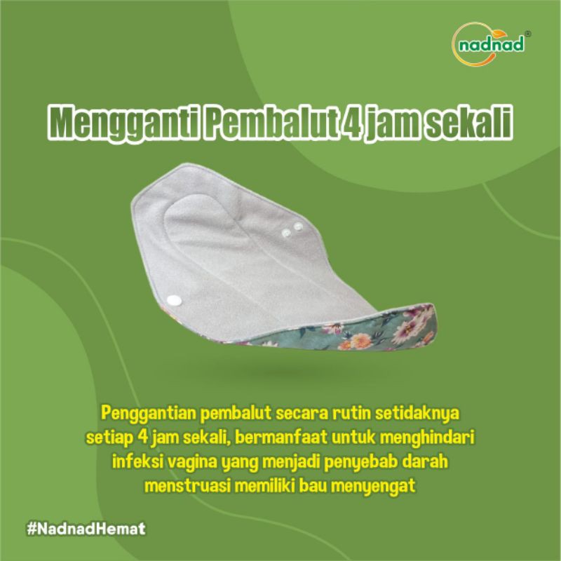 Menspad Pembalut Kain Wanita Cuci Ulang NadNad DAY Murah 1 pack Menstrual Pad Pembalut Wanita Pembal