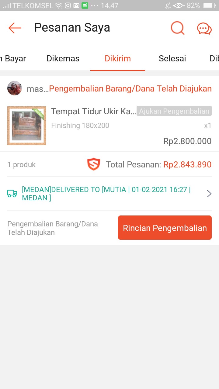 Tempat Tidur Ukir Kayu Jati Model Rahwana Jepara Unfinishing