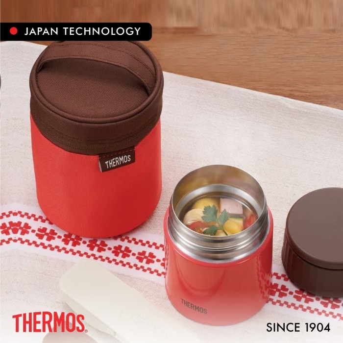 PALING LARIS - THERMOS TAS BEKAL FOOD JAR POUCH - PEACH (REB-003-PCH)
