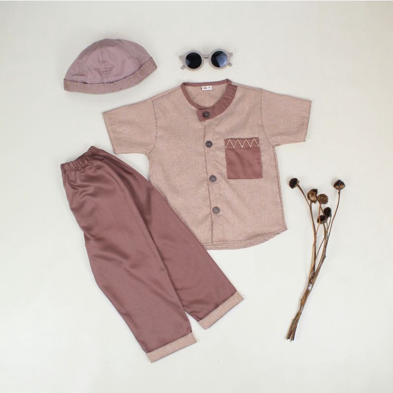 ZEHAN BOY - SERIES FAMILY SET - SETELAN KOKO ANAK LAKI-LAKI BALITA - BAJU LEBARAN ANAK COWO LAKI-LAK