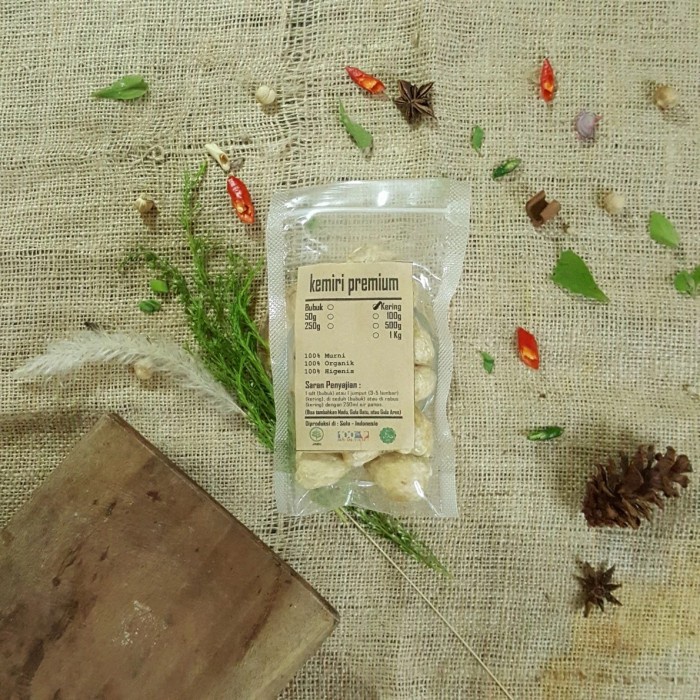 

KEMIRI PACK KERING PREMIUM 1 KG - Aleurites Moluccanus - MURNI