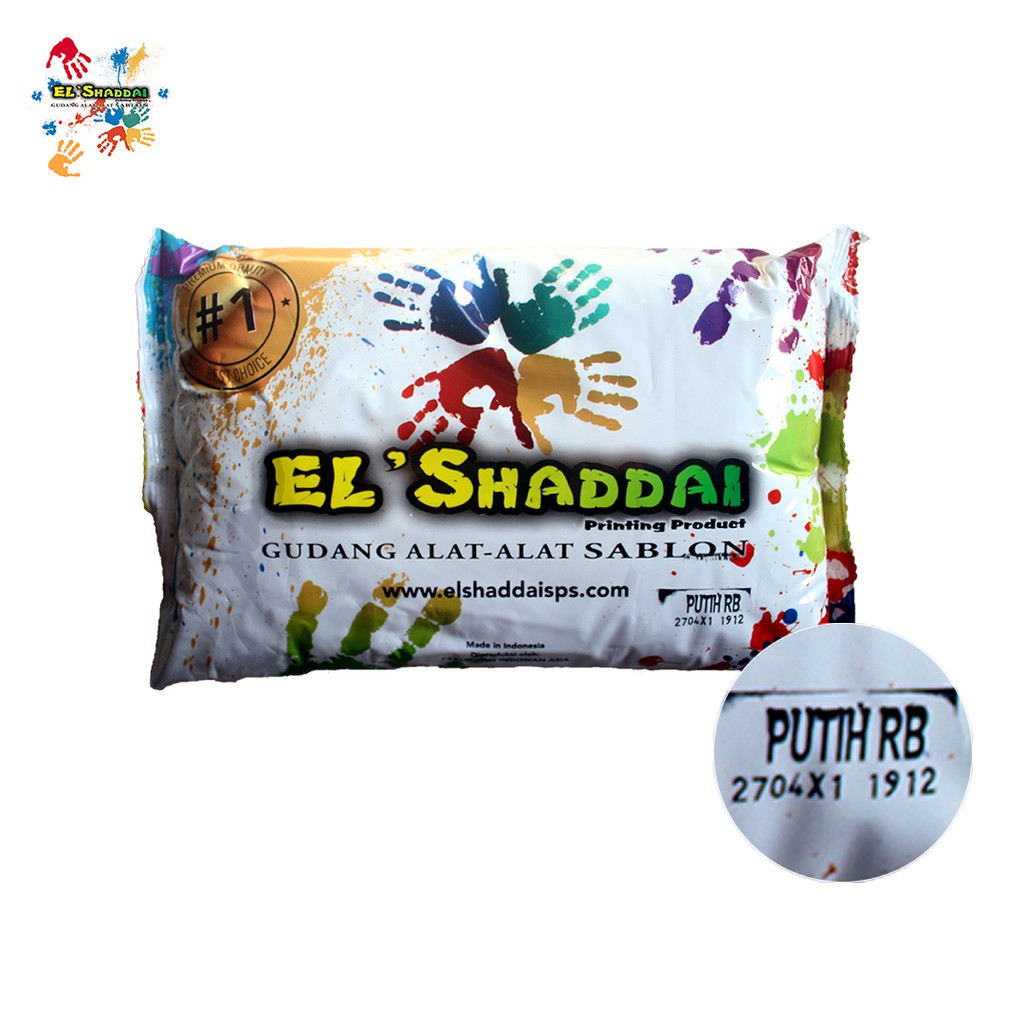 Pasta Rubber Putih RB GL tinta sablon manual 1kg