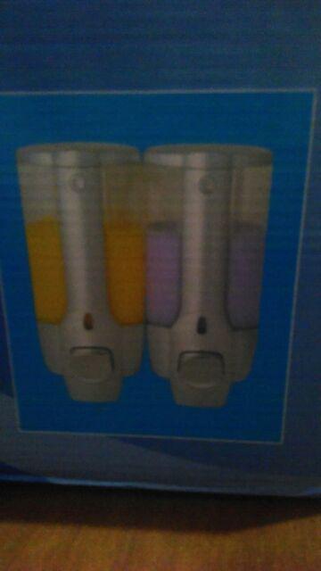 Tempat Sabun Cair 2 Tabung - Soatp Dispenser Double 2 In 1