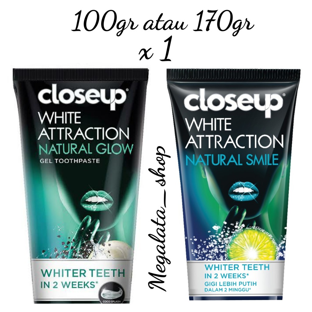CLOSE UP WHITE ATTRACTION NATURAL 100gr atau 170gr