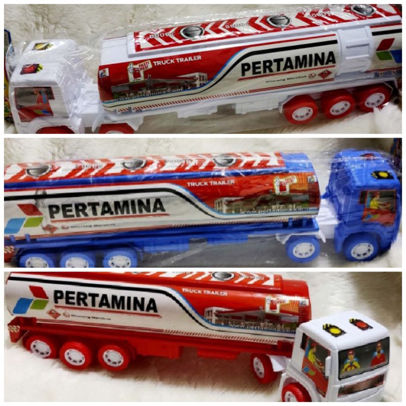 Mainan Anak Mobil Tangki Pertamina Panjang - mobil mobilan truck