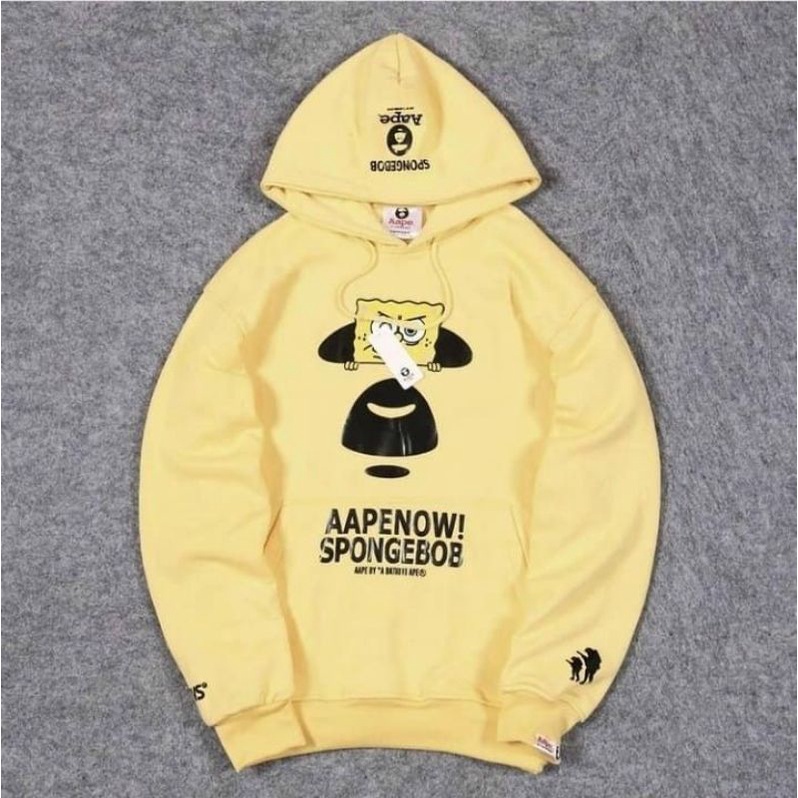 (TERBARU)Hoodie Spongebob X AAPE