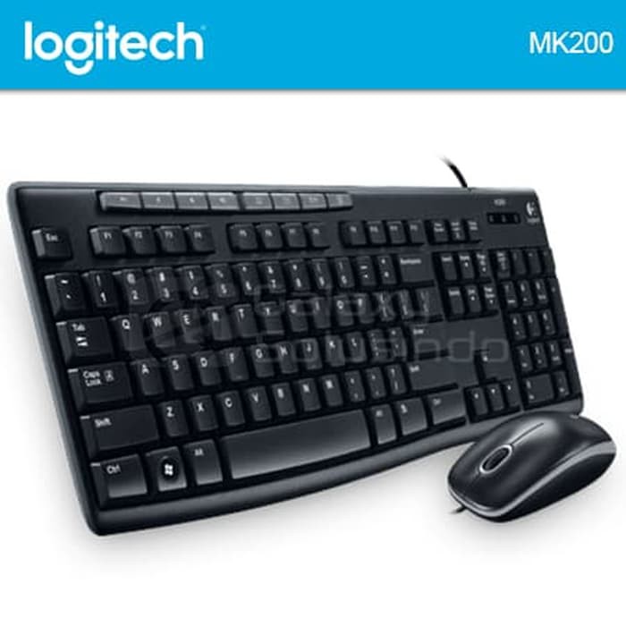 Logitech MK200 Media Combo USB Keyboard   Mouse