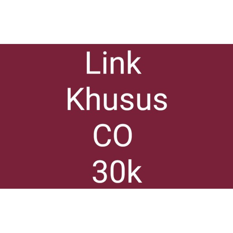 

Khusus pembayaran 30k