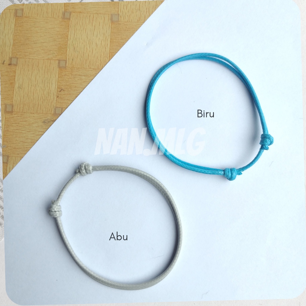 Gelang Polos Tali Korea 1,5mm Hitam 3 LEBIH HEMAT-2