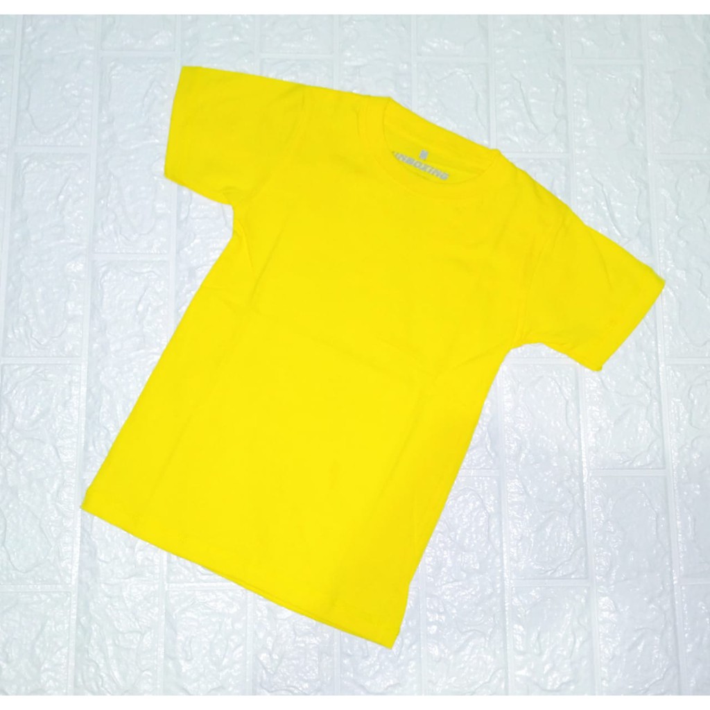 KAOS POLOS ANAK COTTON COMBED 30S [PREMIUM QUALITY] / COMBED REAKTIF 17 WRNA