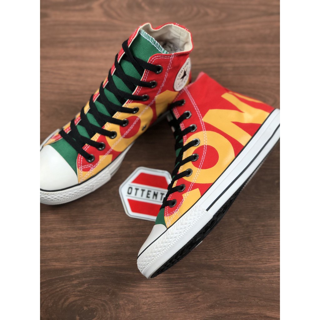 red and green converse