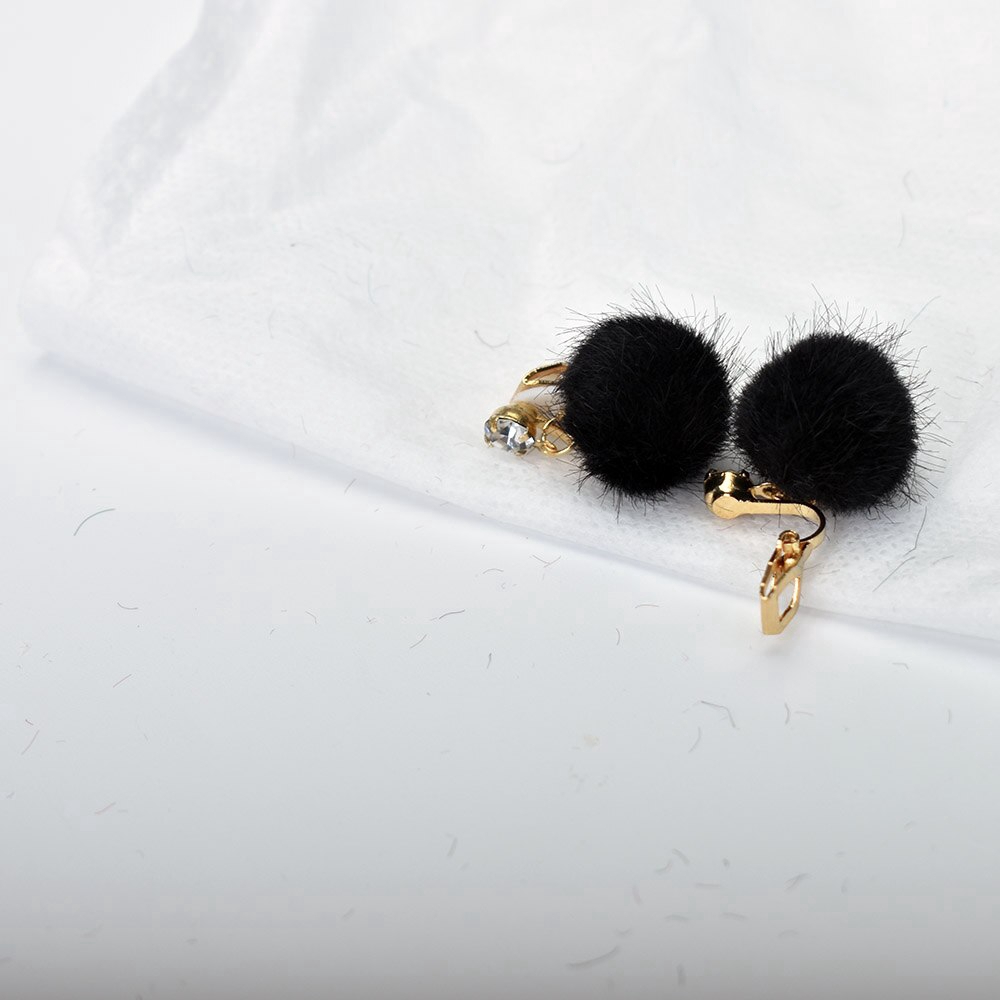 Anting Klip Tanpa Tindik Bentuk Bola Geometris Warna Pink Putih Untuk Wanita