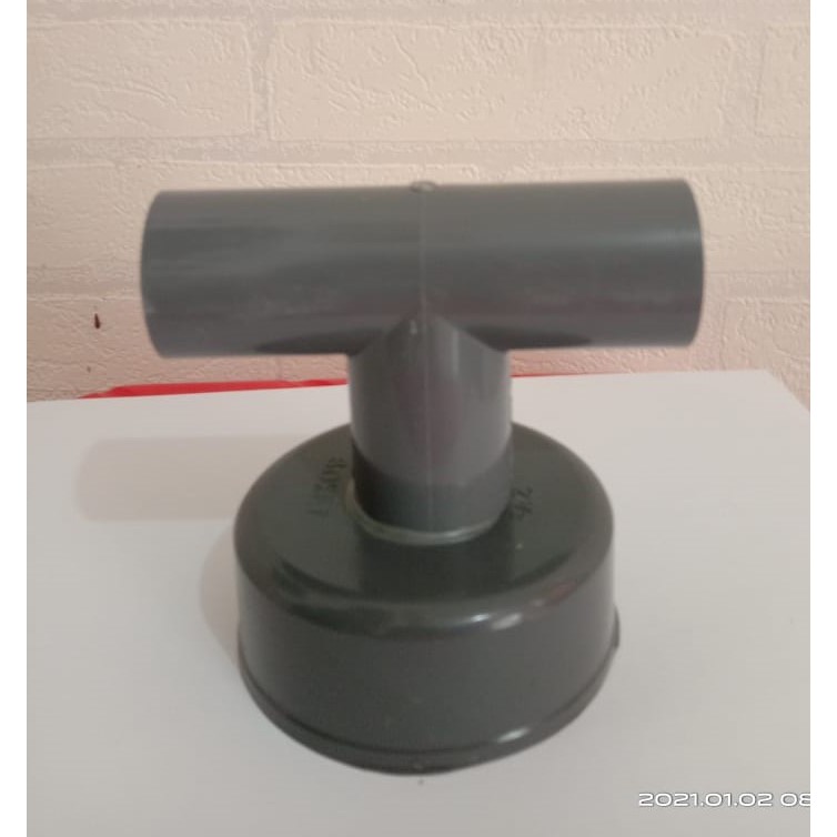 Dop Tutup Pipa Hidroponik 2 /12 inch Output Tee 3/4