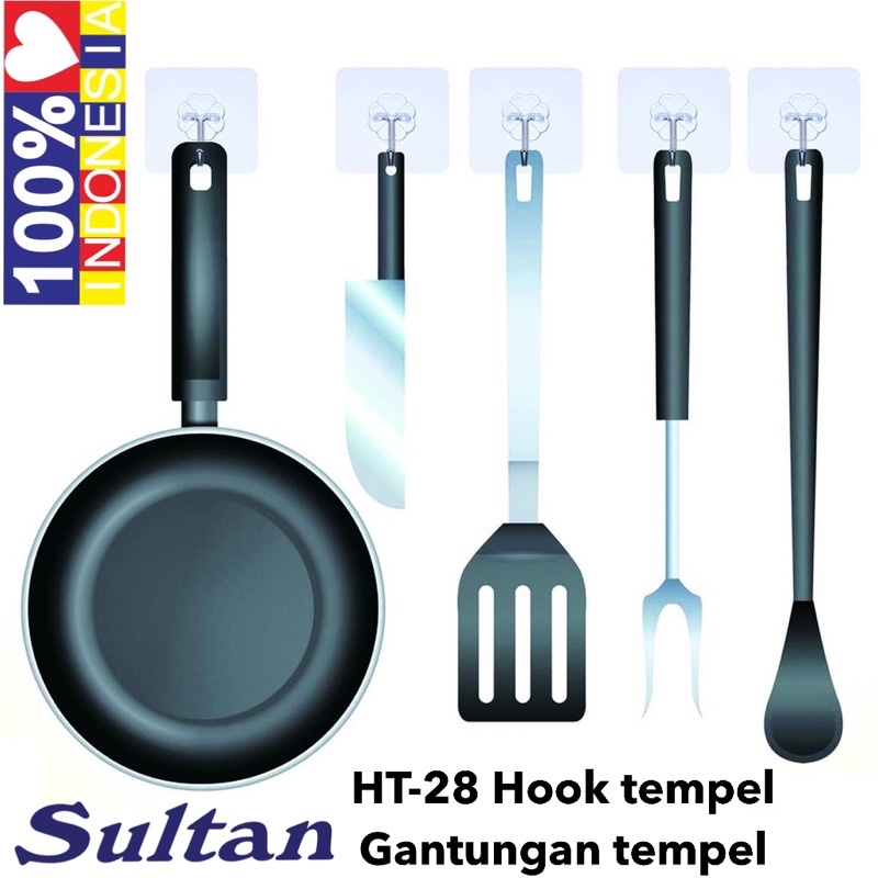 sultan magic hook transparan HT-28 Gantungan Tempel Kuat Multifungsi Hook Tempel Dinding