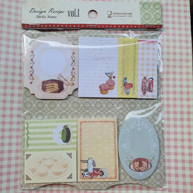 

vintage design recipe vol.1 sticky note for scrapbook and journal