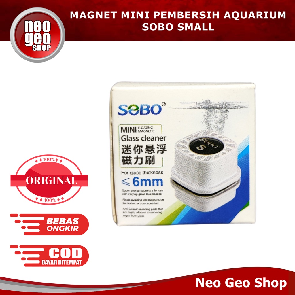 SOBO Mini Floating Magnetic Glass Cleaner Aquarium Magnet Kaca