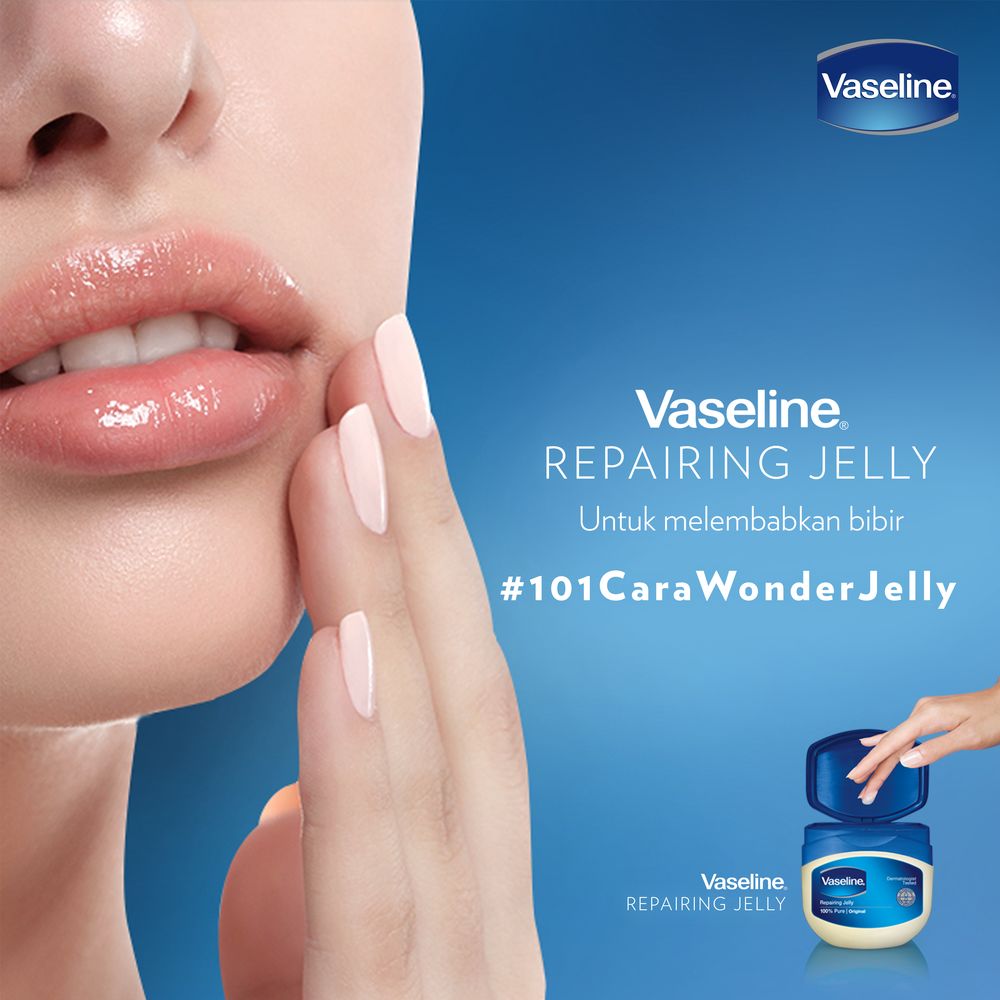 Vaseline Petroleum Jelly Original 100 Ml - Repairing Jelly, Kulit Rusak, Jelly Cream