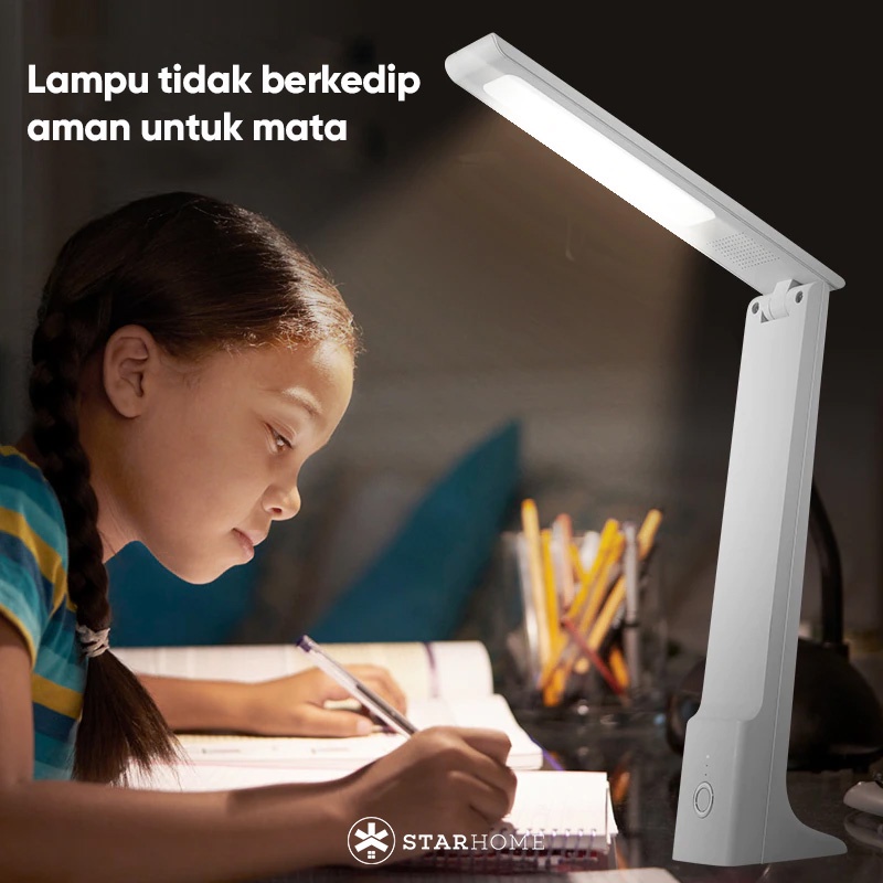 Lampu Meja LED Lampu Belajar Lampu Meja Rias Lampu Baca Magnet 3 Warna Lampu Emergency Lampu Makeup 229S