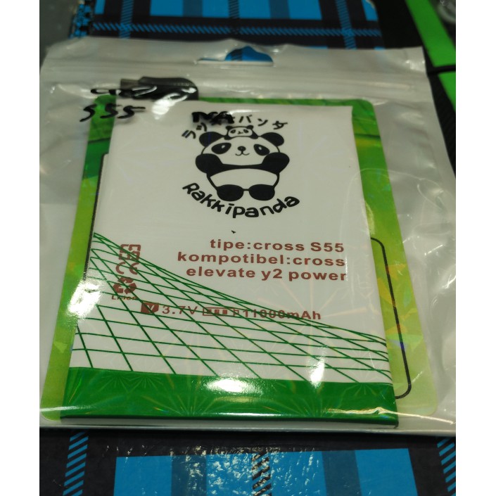 batt baterai Evercross s55 elevate y2 power merek rakkipanda