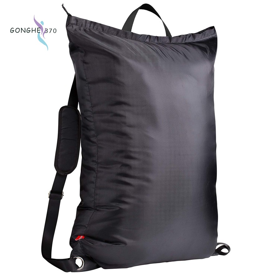 Large Laundry Bag 24 Inch X34 Inch With Zipper College Laundry Backpack With 2 Strong Adjustable Shoulder Straps For College Students Apartment Dorm Room Black Shopee Indonesia