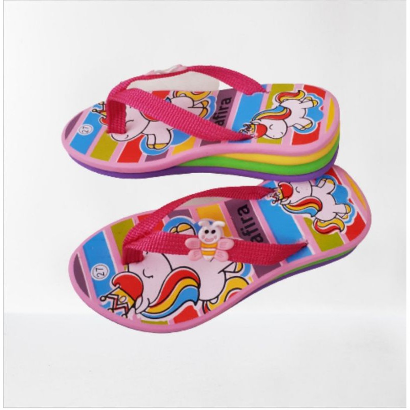 Shumi Collection - Sandal Anak Perempuan Motif Safira Pelangi HI003-4