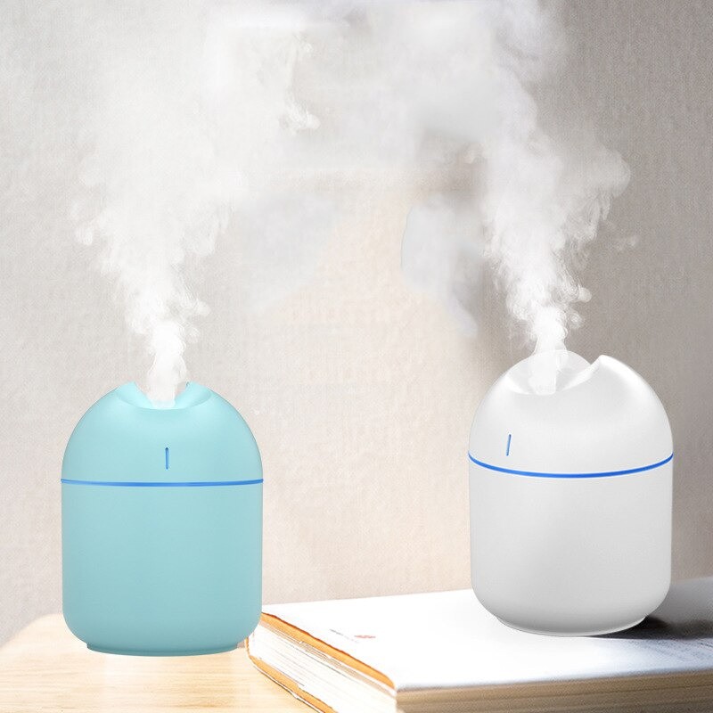 Pelembap Udara Ruangan Air Humidifier Dengan Lampu 7 Warna LED Desain Modern