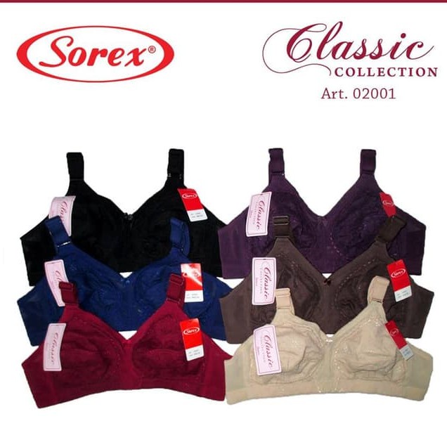 40 42 44 46 BIG CUP 02001 Bra Sorex Classic size Broklat tanpa busa & non kawat bh besar jumbo all