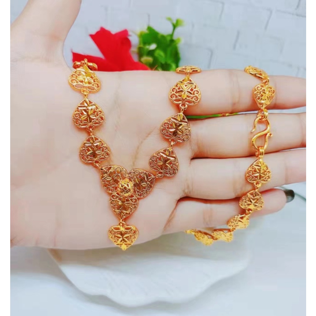 Kalung Xuping Lapis Emas 24K Perhiasan Fashion W07