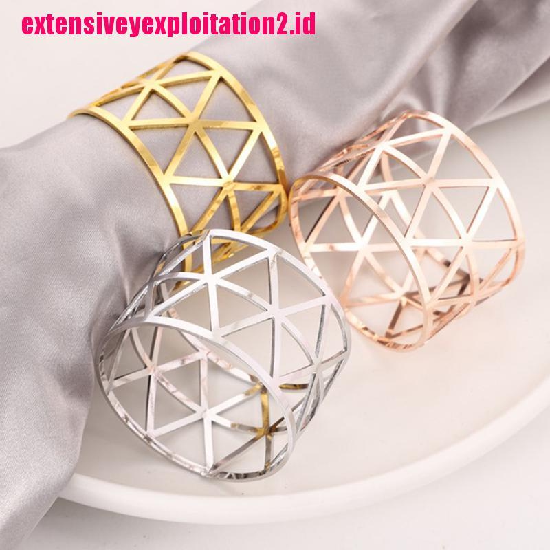 1pc Cincin Serbet Bahan Alloy Untuk Pesta Pernikahan